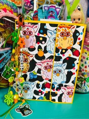 Handmade Furby Mini Trapper Keeper
